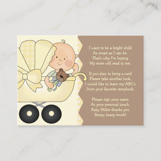 Baby Carriage -  Book Insert Card (Front)