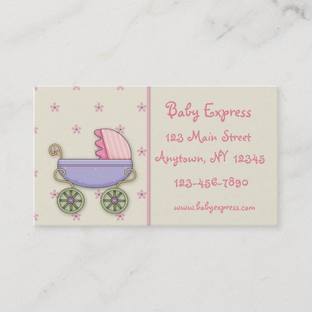 Baby Carriage Business Card (Front)