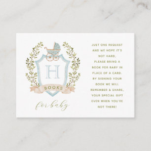 Baby Carriage Crest Books for Baby Enclosure Card
