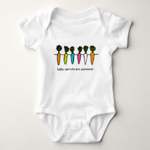 Baby Carrots are Awesome Colourful Food Bodysuit