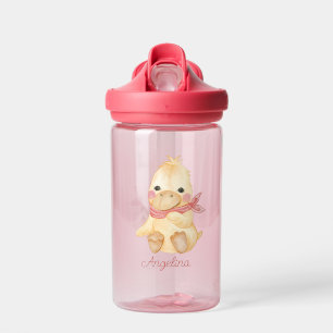 Baby Cartoon Duck Personalised Water Bottle