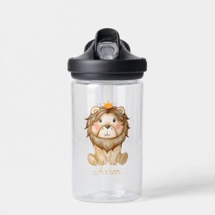 Baby Cartoon Lion Personalised Water Bottle