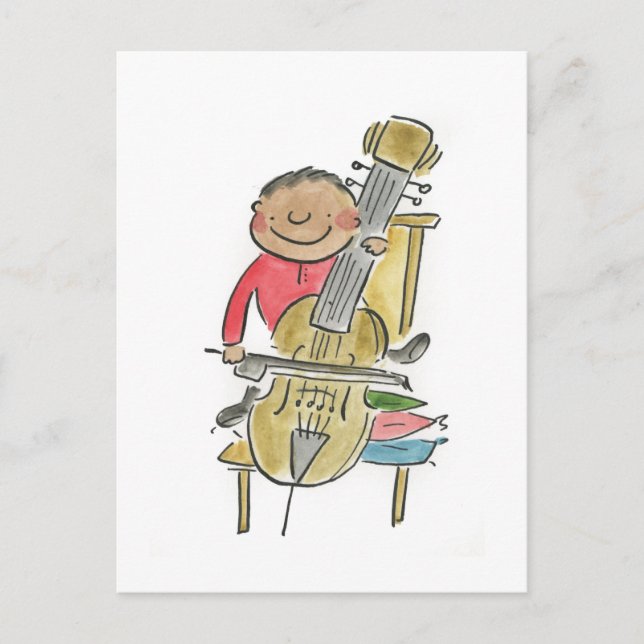 Baby Cello Postcard (Front)