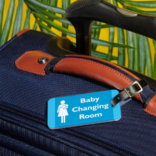 Baby Changing Room Sign Luggage Tag