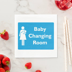 Baby Changing Room Sign New Parent  Napkins