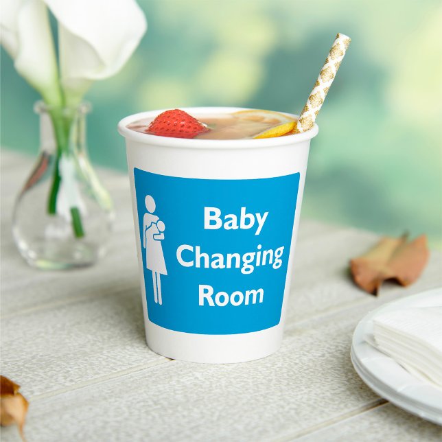 Baby Changing Room Sign with Parent and Infant  Paper Cups (Creator Uploaded)