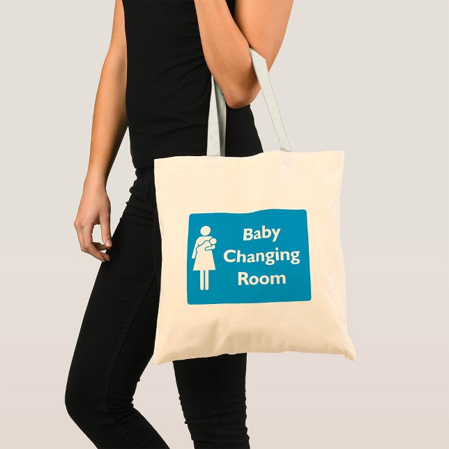 Baby Changing Room Sign with Parent and Infant  Tote Bag (Creator Uploaded)