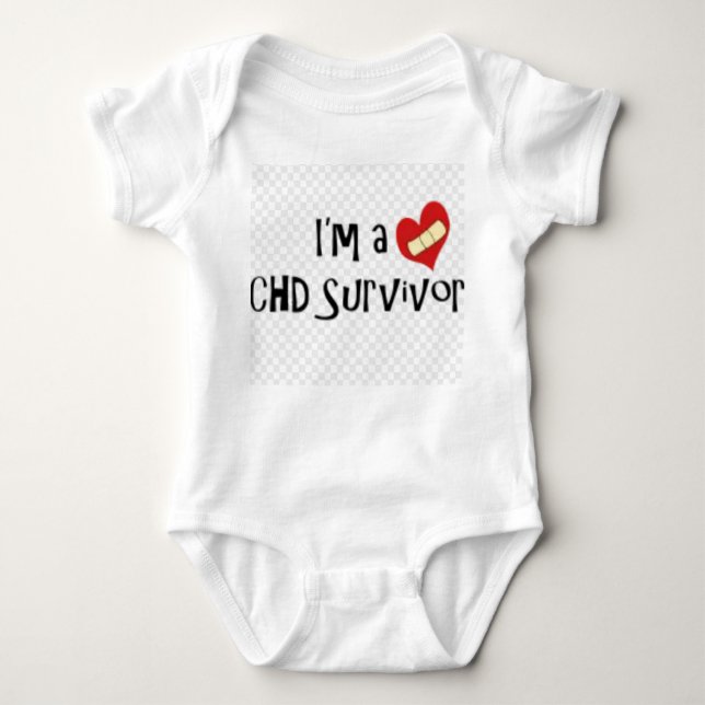 Baby Chd Survivor Bodysuit (Front)