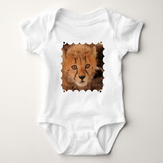 Baby Cheetah Baby T-Shirt Bodysuit (Front)