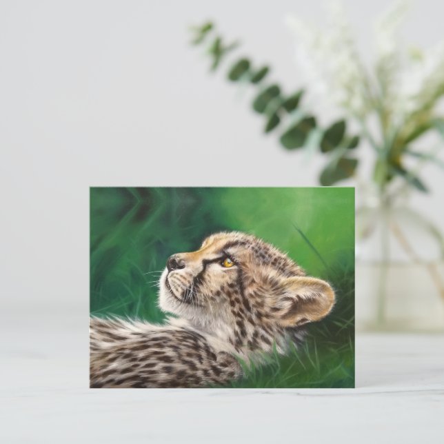 Baby Cheetah postcard (Standing Front)