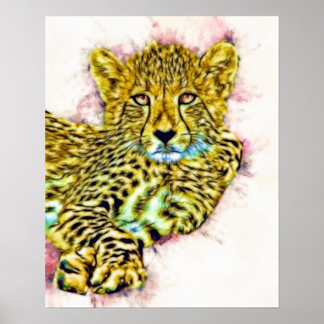 Baby Cheetah Poster (Front)