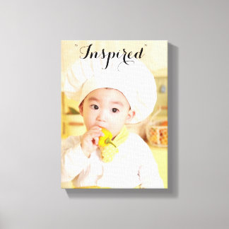Baby Chef Wrapped Canvas