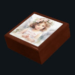 Baby Cherub Baptism Gift Box<br><div class="desc">Store your treasures or give a treasure gift box to someone as a beautiful gift. 
 Choices of wood frames are now available.
Many designs for different occasions are available in my store.</div>