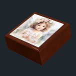 Baby Cherub Baptism Gift Box<br><div class="desc">Store your treasures or give a treasure gift box to someone as a beautiful gift.
Choices of wood frames are now available.
Many designs for different occasions are available in my store.</div>