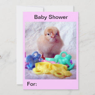 Baby Chick, Baby Shower Invitation