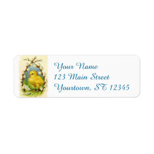 Baby Chick Easter Return Address Labels
