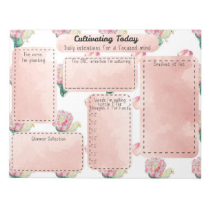 Baby Chick Fresh Spring Mindset Daily Intention Notepad