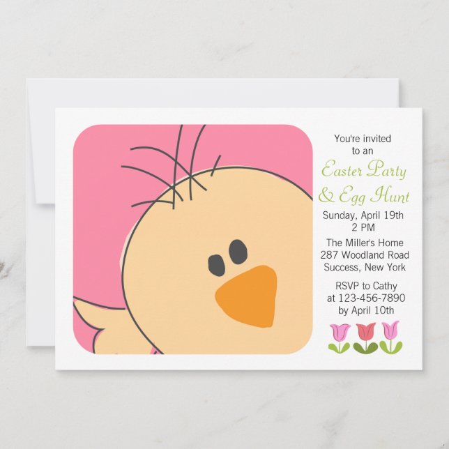 Baby Chick Invitation (Front)