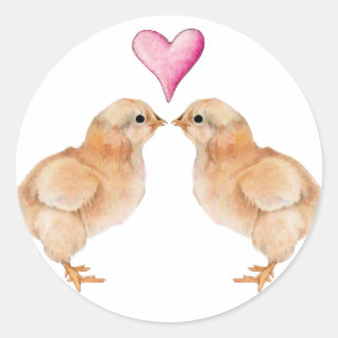 Baby Chick Love Sticker