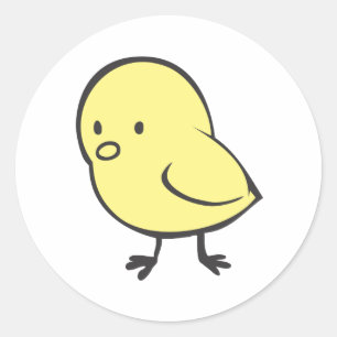 Baby Chicken Classic Round Sticker
