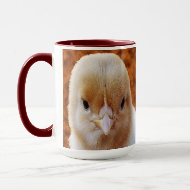 Baby Chicken Face, Coffee Mug (Left)
