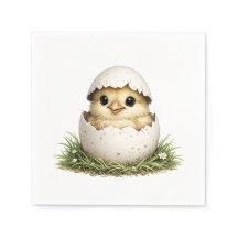 Baby chicken in egg shell