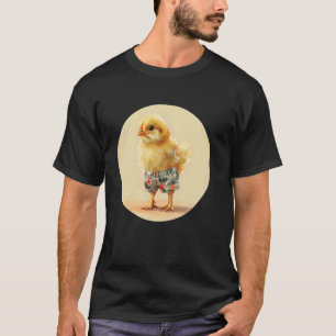 Baby Chicken in Summer Vacation Costume T-Shirt