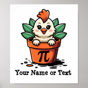 Baby Chicken Pot Pi Poster
