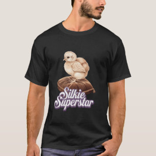 Baby Chicks of Breeds Silkie Leghorn Unique Art Fa T-Shirt