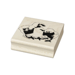 Baby Chicks Rubber Stamp