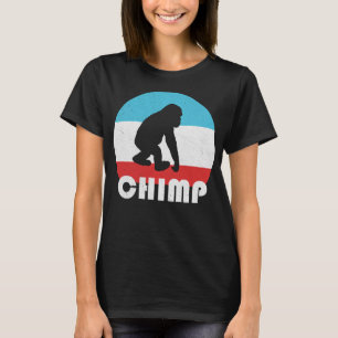Baby Chimpanzee Chimp Vintage Retro Silhouette Gif T-Shirt
