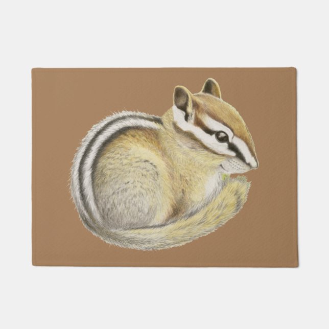 Baby Chipmunk Doormat (Front)
