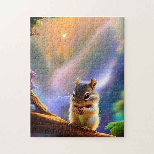 Baby Chipmunk Jigsaw Puzzle (Vertical)