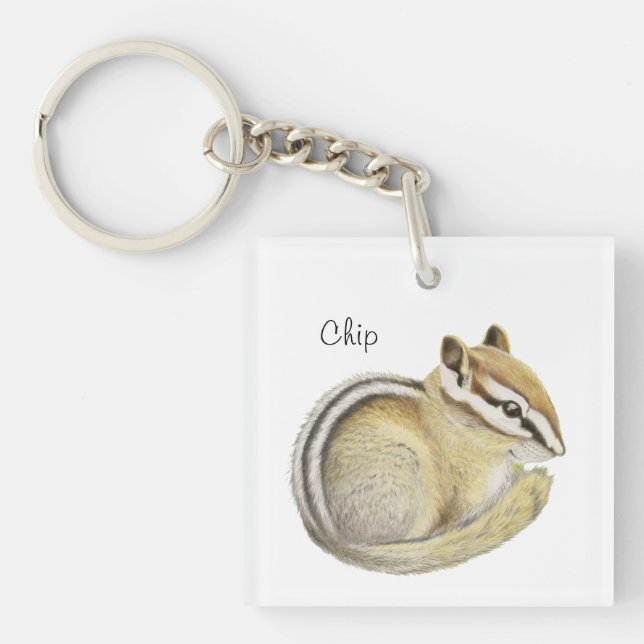 Baby Chipmunk Keychain (Front)