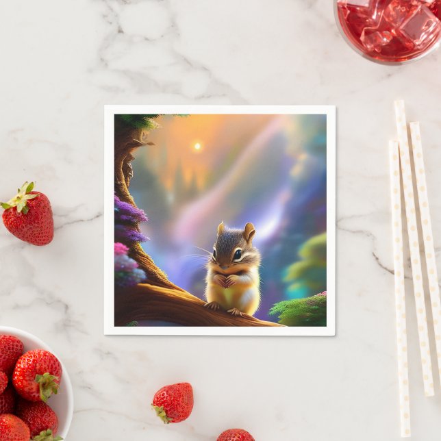 Baby Chipmunk Napkin (Insitu)