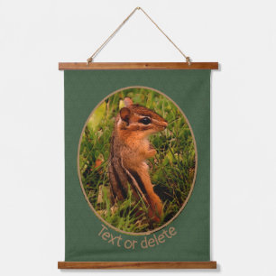 Baby Chipmunk Wildlife Animal Art Personalised  Hanging Tapestry