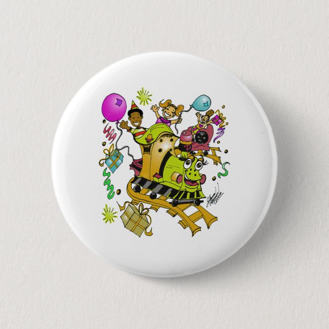 baby choo choo train 6 cm round badge (Front)