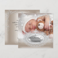 Baby Christening Baptism Girl Boy Silver Cross