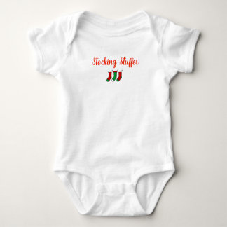 Baby Christmas one piece stocking stuffer Baby Bodysuit