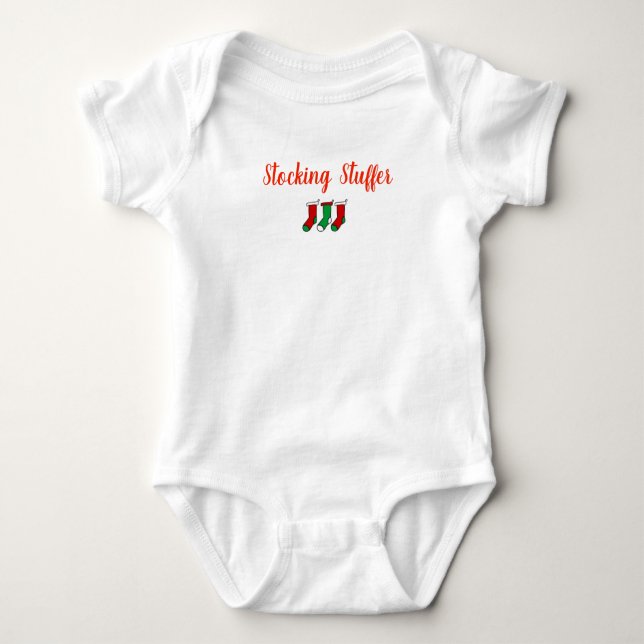 Baby Christmas one piece stocking stuffer Baby Bodysuit