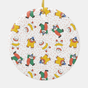 Baby Circus Animals Illustration Pattern Ceramic Tree Decoration