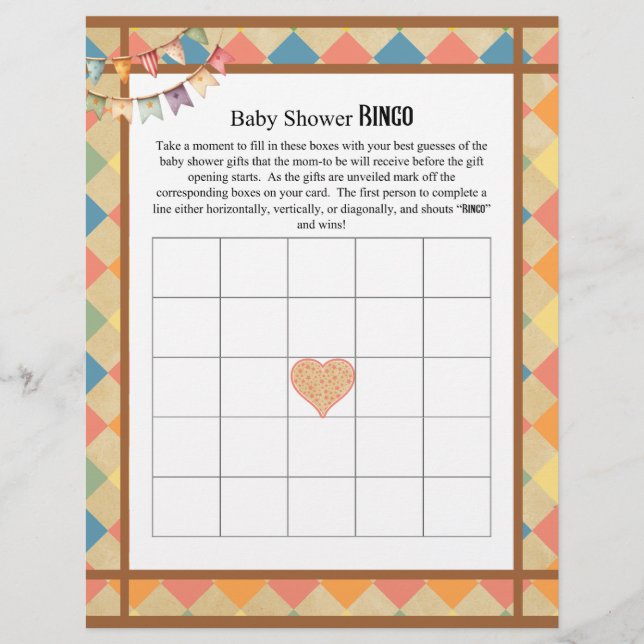 Baby Circus_ Baby Gift Bingo Custom Letterhead (Front)