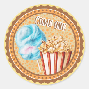 Baby Circus Classic Round Sticker