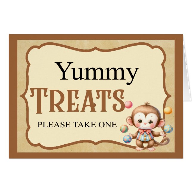 Baby Circus_ Favours Card (Front Horizontal)