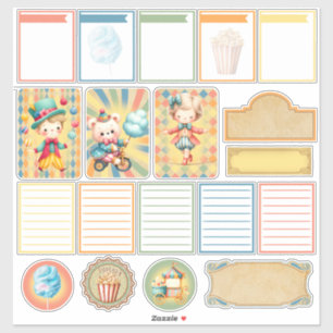 Baby Circus Planner Sticker