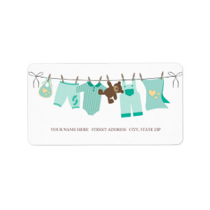 Baby Clothes Address Labels