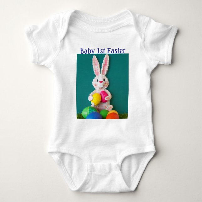 Baby clothes easter baby bodysuit (Front)