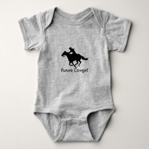 Baby Clothes Future Cowgirl Western Barrel Racer Baby Bodysuit