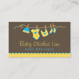 Baby Clothes Line Store Boutique Business Card