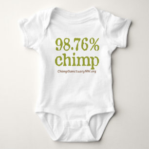 Baby Clothes with the 98.76% Chimp logo! Baby Bodysuit